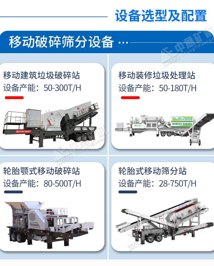 移動(dòng)式破碎站機(jī)型