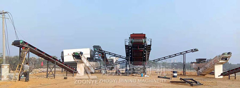 移動(dòng)破碎機(jī)在江蘇使用現(xiàn)場